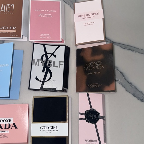 Fragrance Sample Set YSL Mugler Prada Dolce & Gabbana Estée Lauder Ralph lauren - Picture 4 of 4